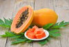 Ripe Papaya with Fresh Cubes