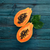 Ripe Papaya with Fresh Cubes