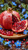 Fresh Pomegranate with Juicy Arils