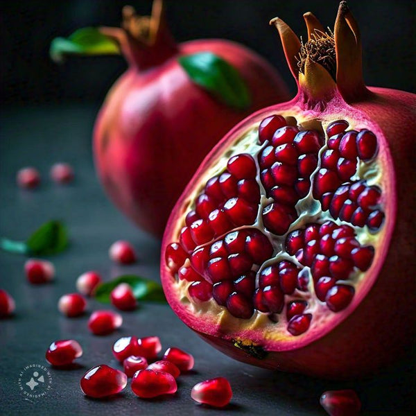 Fresh Pomegranate with Juicy Arils