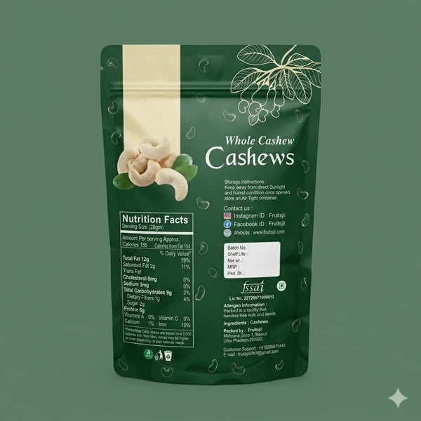 Primium quality whole cashew